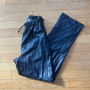 Helly Hansen navy waterproof wide leg rain pants